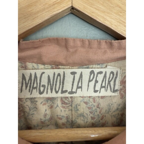 Magnolia Pearl Quiltwork Emmett Jacket O/S Tapestry Love Applique Snap Front - Picture 7 of 7